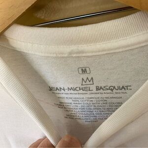 NEW Jean-michel Basquiat Art T-Shirt double sided crown